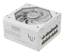 ASUS TUF Gaming - White Edition - nätaggregat (intern) - ATX12V 3.0/ EPS12V - 80 PLUS Gold - AC 100-240 V - 1000 Watt - aktive PFC - vit