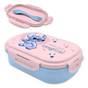 Disney Stitch lunch box + cutlery