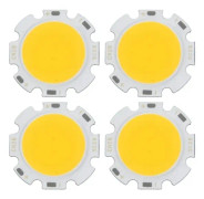 4x 5w chip-ljus rund COB superstarkt LED-ljus LED-lampa varmvit DC15-17v