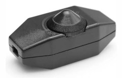 1-60w LED-dimmer Dimbar (vriddimmer) LED-dimmer, På/av, 220-230v, CE In-line-brytare, Svart