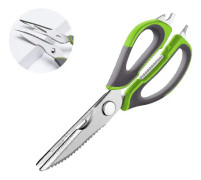 Köksax, örtsax, multifunktionssax med rostfria stålblad, halkfria ergonomiska handtag, multifunktionssax, sax för