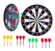 Dartspel för barn Dubbelsidigt magnetiskt mål / Vändbart pappersutrymmestema
