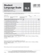 Test of Integrated Language and Literacy Skills® (TILLS®) Student Language Scale