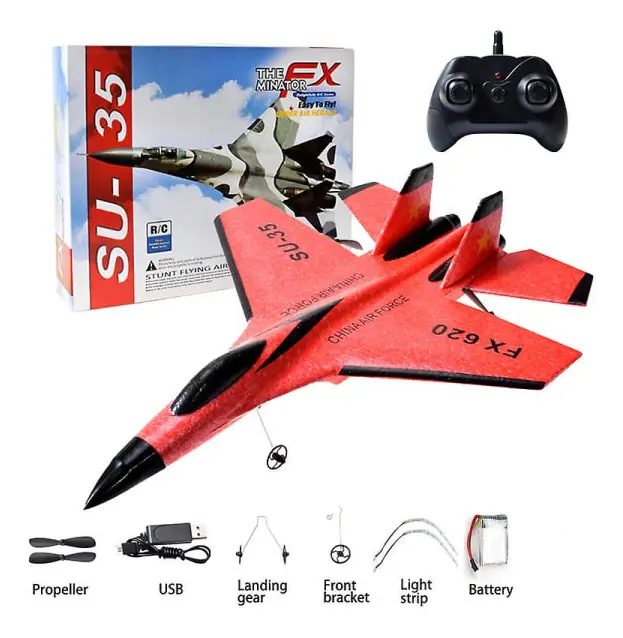 F22 SU-57 SU-35 RC Flygplan 2.4G Fjärrkontroll Flygplan Raptor Helikopter Flygplan Fjärrkontroll EPP Foam Plane Barnleksaker
