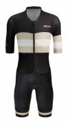 Santini Kortärmad Trisuit Viper Bengal Svart 3XL Man