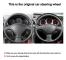 (Blå Tråd) Handsömnad Bilratt Skydd Volant Fläta För Subaru Forester 2005-2008 Impreza 2005-2007 (WRX STI) Outback 2005-2007 Blue Thread