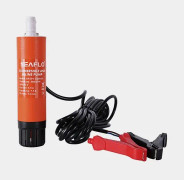 Dränkbar elektrisk pentrypump SEAFLO Submersible and Inline Pump, 12 V, 17 l/min, 1/2" (13 mm) slang + krokodilklämmor (5 meter kabel)