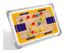 Basketboll Coaching Board Coach Taktik Strategi Board Match Plan & Träningshjälp Coach Taktik Utrustning 1 st brun