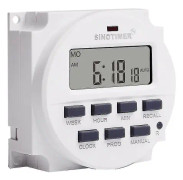 Tm618h-1 Ac 110v Volt Spänning Utgång Digital 7 Veckovis Programmerbar Timer Switch Tid Relä Kontroll