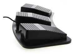 PC USB Triple Action Foot Switch(Black)