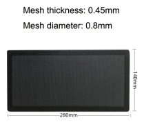 10pcs 14x28cm Encryption Version PVC Cooling Fan Dust Net Desktop Computer Industrial Fan Filter Cover
