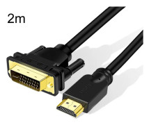 2m JINGHUA HDMI To DVI Transfer Cable Graphics Card Computer Monitor HD Cable