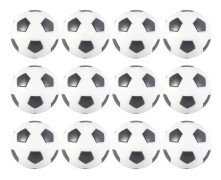 12 st svartvita fotbollsleksaker bordsfotboll fotbollar ersättningsbollar bordsspel fotbollsspel bolltillbehör