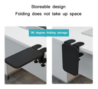 Computer Desk Rotatable Arm(Black Wooden Board)