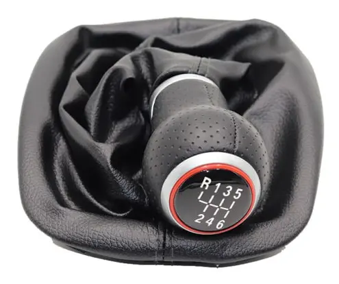 5 / 6 Växlad Bil Växelspaksknopp Med A3-knopp 12mm För VW Passat B5 B5.5 1998-2004 B5 FL (00-05) 3B B5 3B2 3B5 1996-2000-6 HS-020 svart linje 6 HS-020 black line