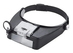 Förstoringsglas med förstoringsglas Hands Free Head Magnifier Förstoringsglas Glasögon Led Juvelerare Magnif (HY)