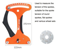 WEST BIKING Bicycle Spoke Tension Meter Rim Tensioner Calibrator(Orange)