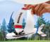 Fx801 Rc flygplan 2,4g borstlös motor 2ch Fast Wing Glider DIY Steady Flight Plane Model for Kids
