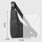 Anti-theft Fit Triangle Bag Leisure Leather Film Crossbody Chest Bag(Grey)