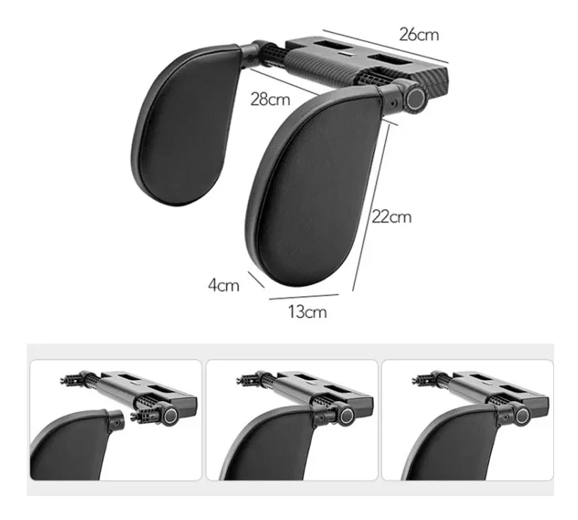 A03 Adjustable Car Auto U-shaped Memory Foam Neck Rest Cushion Seat Pillow (Red)