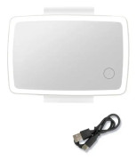 Car Sun Visor LED Light Cosmetic Mirror(White)