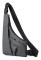 Anti-theft Fit Triangle Bag Leisure Leather Film Crossbody Chest Bag(Grey)