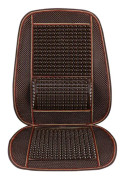 Car Seat Covers Summer Cool Imitation Wooden Beads Ventilation Breathable Seat Cushion(Black)