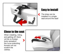 Pregnant Car Seat Belt Anti Stranglehold Belly Protection Fetal Regulator(Black)