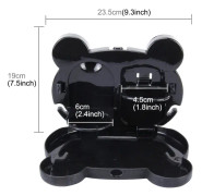 Cartoon Style Foldable Back Car Seat Drink Holder Back Seat Food Tray Storage Organizer Table(Black)