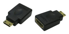Adapter HDMI (= HDMI "Typ A") Hona till Mini HDMI Hane (= HDMI "Typ C")