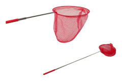 Fjärilsinsektsnät, hopfällbart, teleskopiskt, 85 cm, rött