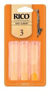 Rico Rico Reeds för basklarinett, styrka 3.0, paket om 3