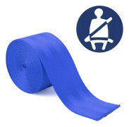 Car Modified Polyester Seat Belt Harness Racing Safety Seat Belt, Length: 3.6m (Blue)