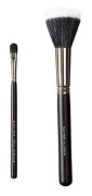 VEGAN LOVE Black False Eye Brushes Small Concealer and Allover