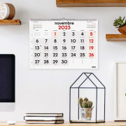 Finocam - 780040023 - 2023 Neutral Wall Calendar Large Numbers januari 2023 - december 2023 (12 månader) Catalan