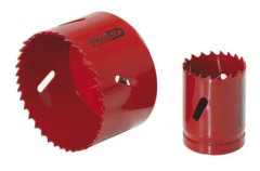 KS Tools 129.5108, Single, Borr, MDF (Medium Density Fiberboard), Metall, Icke-järnmetaller, Spånskiva, Gipsskivor, Stål, Trä, Röd, Bimetall, Snabbst