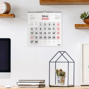 Finocam - 780580023 - 2023 Neutral Wall Calendar Large Numbers januari 2023 - december 2023 (12 månader) Catalan