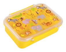 Lunchlåda - Idrink (R) måltidslåda - Lunchlåda med separation, gaffel och sked 18,5 x 13,4 x 6 cm (DJUR)