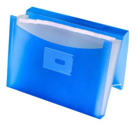 Oxford - 400161695 -, A4-pärm + genomskinligt plastfodral 13 fickor, turkos färg