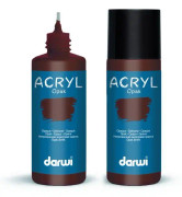 Darwi - DA0220080842 - C - En flaska Opaque Acrylic Paint - Burnt Sienna color - 80 ML - ACRYLIC