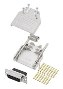 encitech DTZI15-DBCS-K 6355-0079-12 D-Sub honkontakt set 180 ° Antal poler: 15 Crimp 1 st