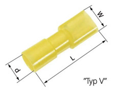 LAPP 61794970 Flatstifthylsa Anslutningsbredd: 6.3 mm Anslutningstjocklek: 0.8 mm 180 ° Helisolerad Blå 100 st
