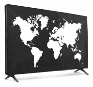 Skärmstöd - Kwmobile skärmmontering - 51992.02 - Datorskärmsskydd för 55" TV - Vit-Svart