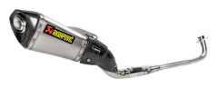Akrapovic Full Line System Exhaust Racing Titanium Msx/grom Ref:s-h125r6-aszt/1 Svart,Silver
