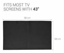 Kwmobile - 51702.01 - TV-skärmskydd Kompatibel med 49-50" TV - Tv-skärmskydd - Svart