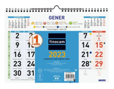 Finocam - 781450023 - 2023 Color Wall Calendar Large Numbers januari 2023 - december 2023 (12 månader) Catalan