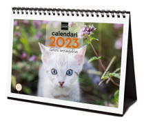 Finocam - 780333823 - Kalender 2023 Office Bilder att skriva januari 2023 - december 2023 (12 månader) Katalanska kattungar