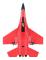 SU35 Tvåkanalsmodell med fjärrstyrd flygplan med fast vingglider