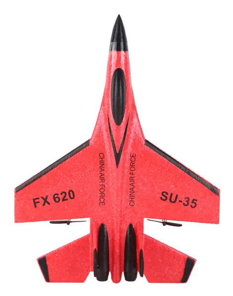SU35 Tvåkanalsmodell med fjärrstyrd flygplan med fast vingglider