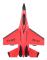 SU35 Tvåkanalsmodell med fjärrstyrd flygplan med fast vingglider